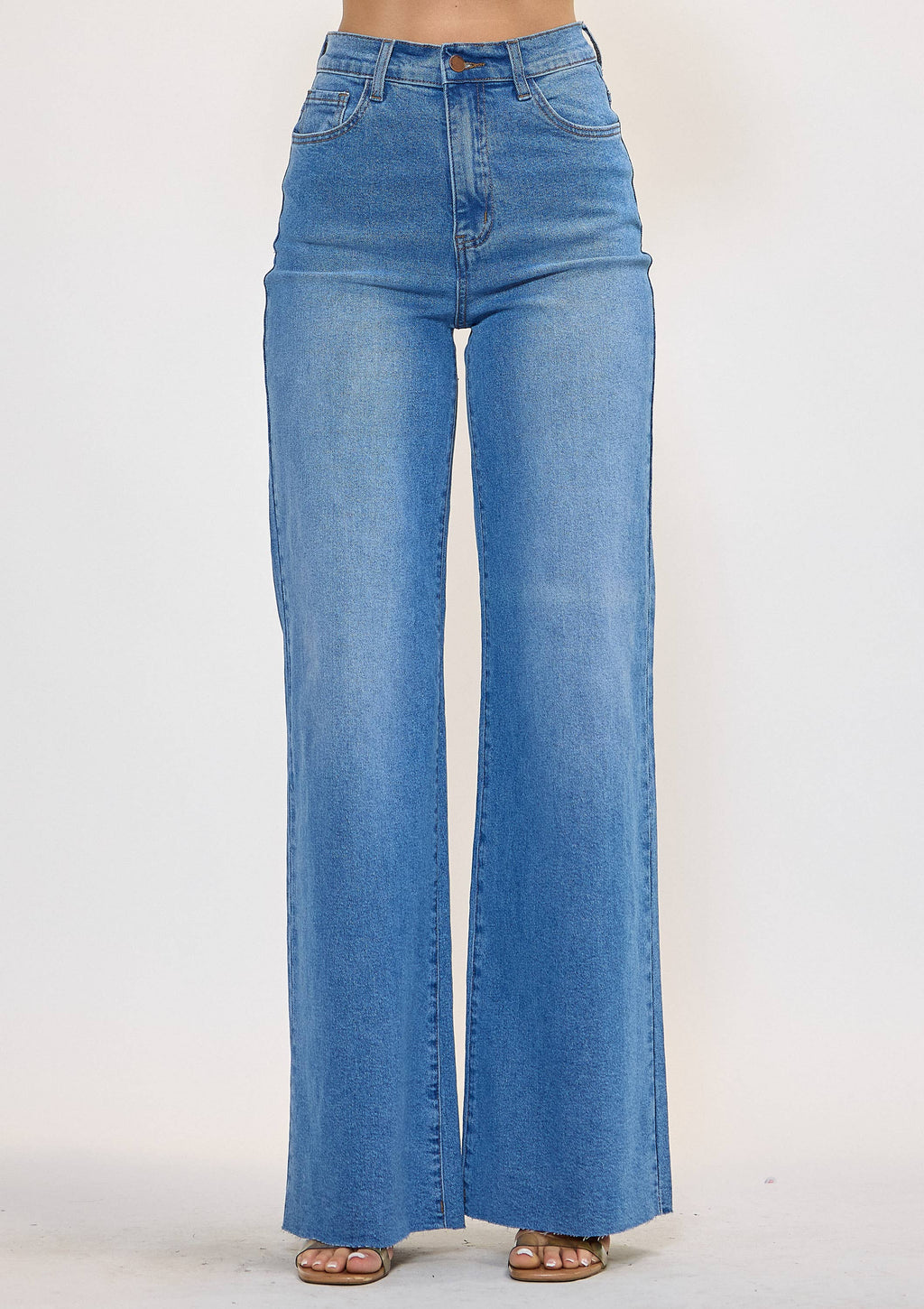 WIDE LEG - Rigid with Comfort Stretch