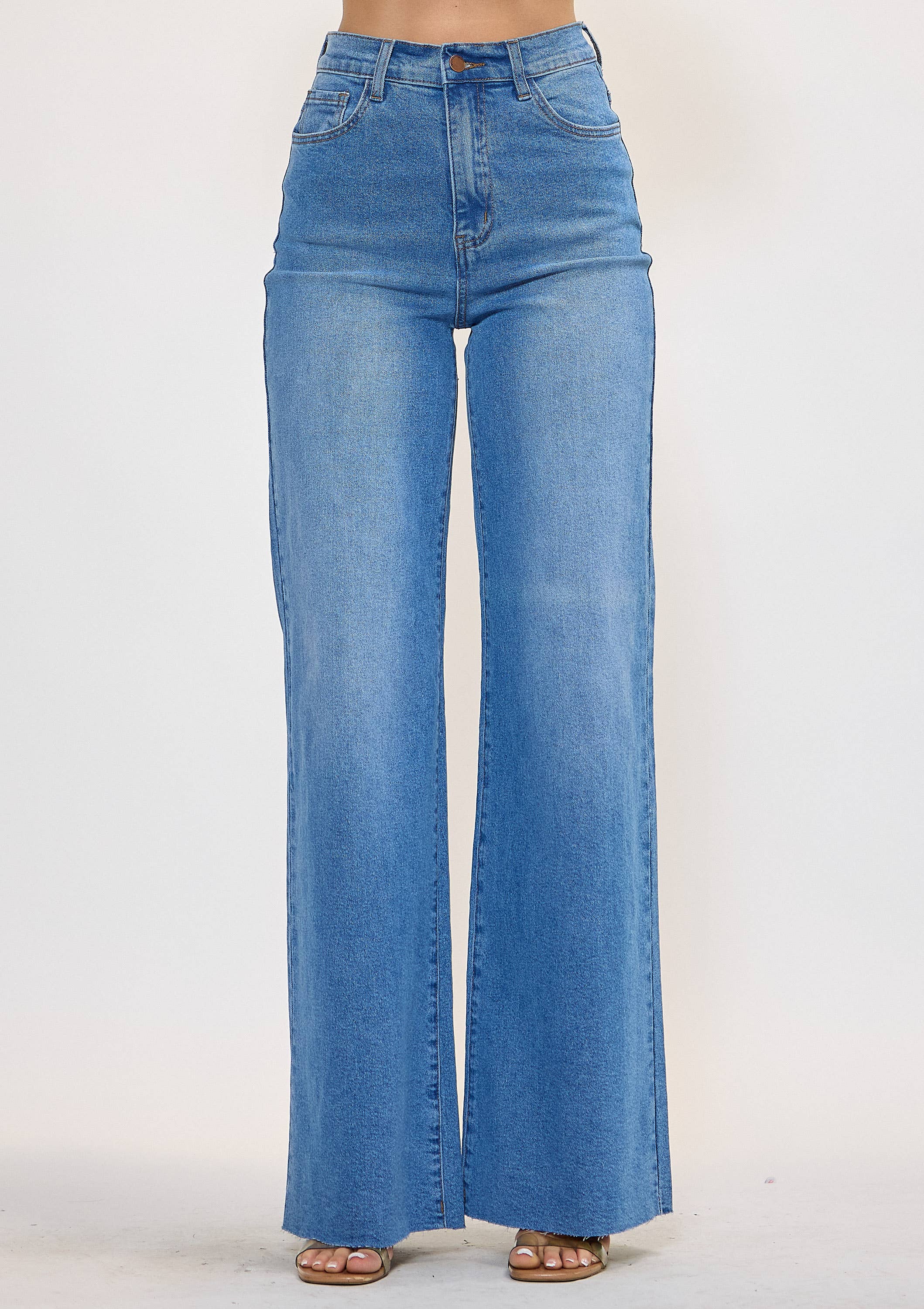 WIDE LEG - Rigid with Comfort Stretch