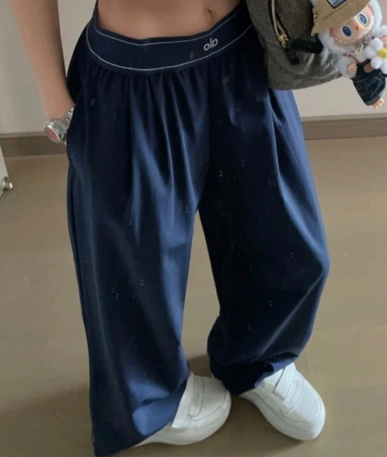 Loose Woven wide leg pants