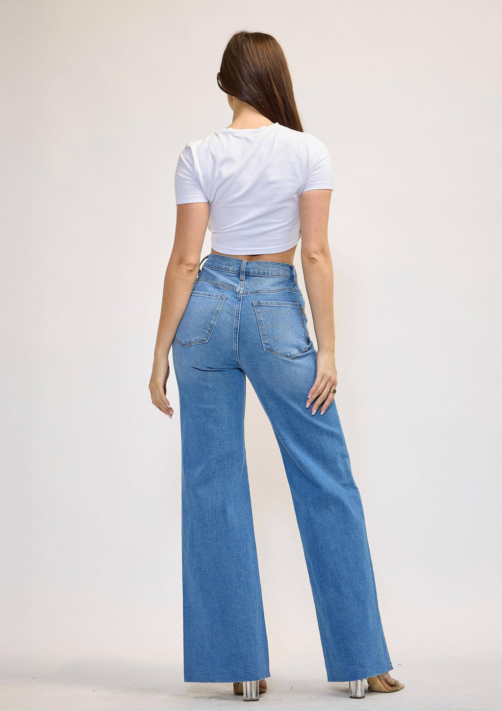 WIDE LEG - Rigid with Comfort Stretch