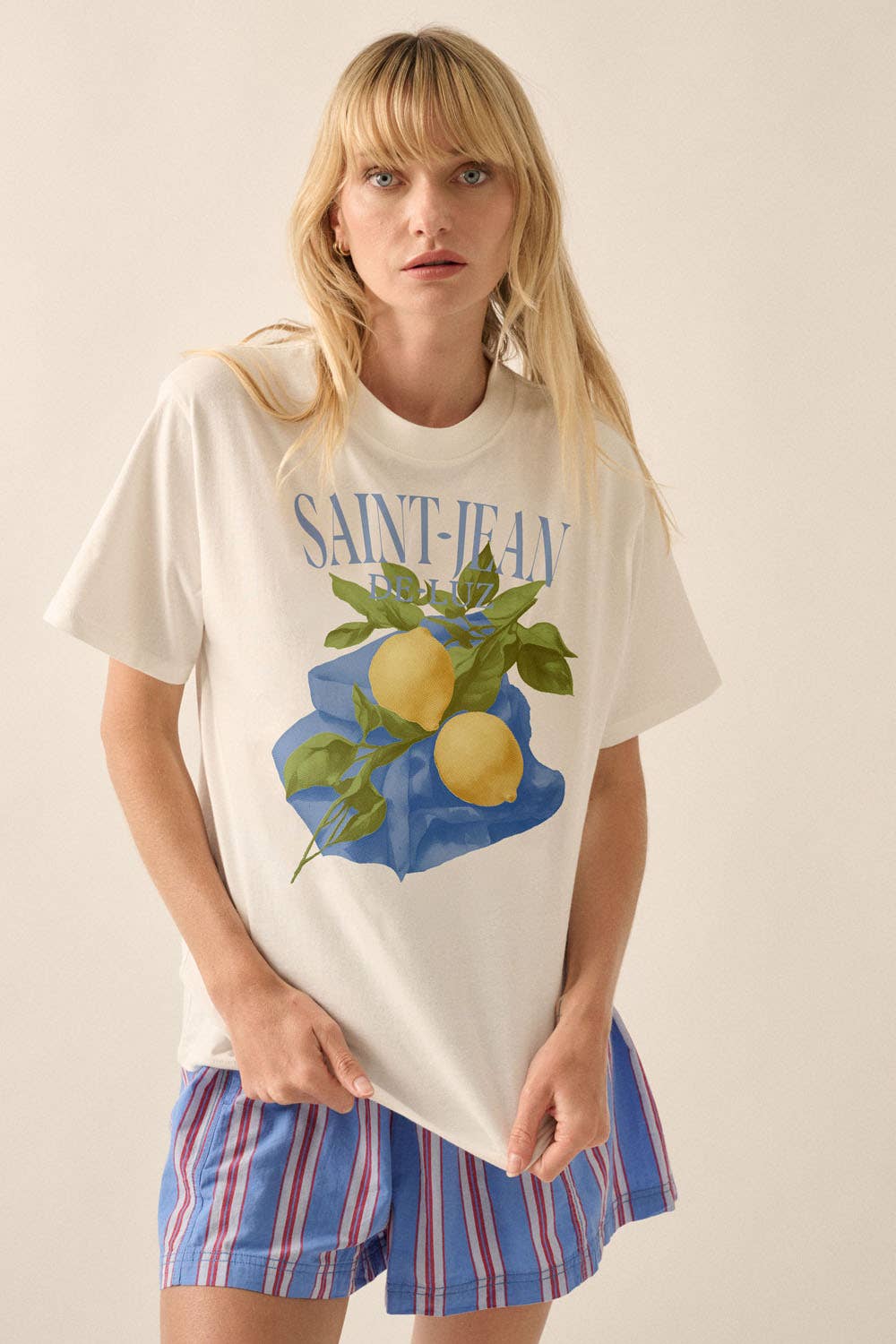 Saint-Jean De-Luz Garment-Wash Graphic Tee