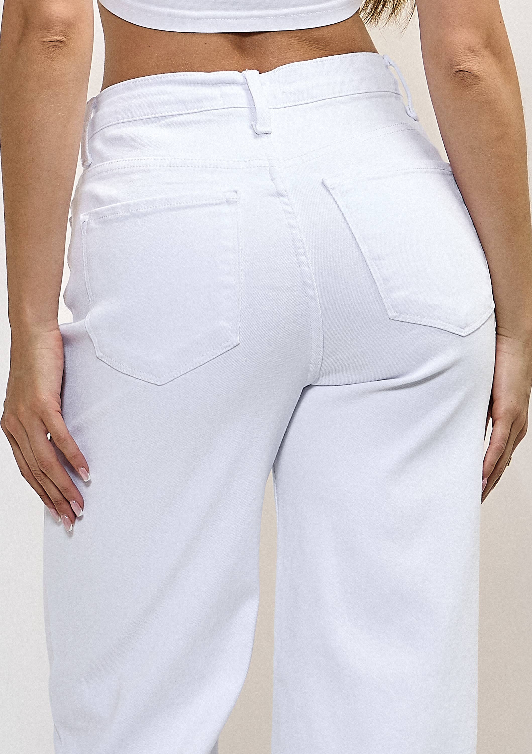 WIDE LEG - Rigid with Comfort Stretch