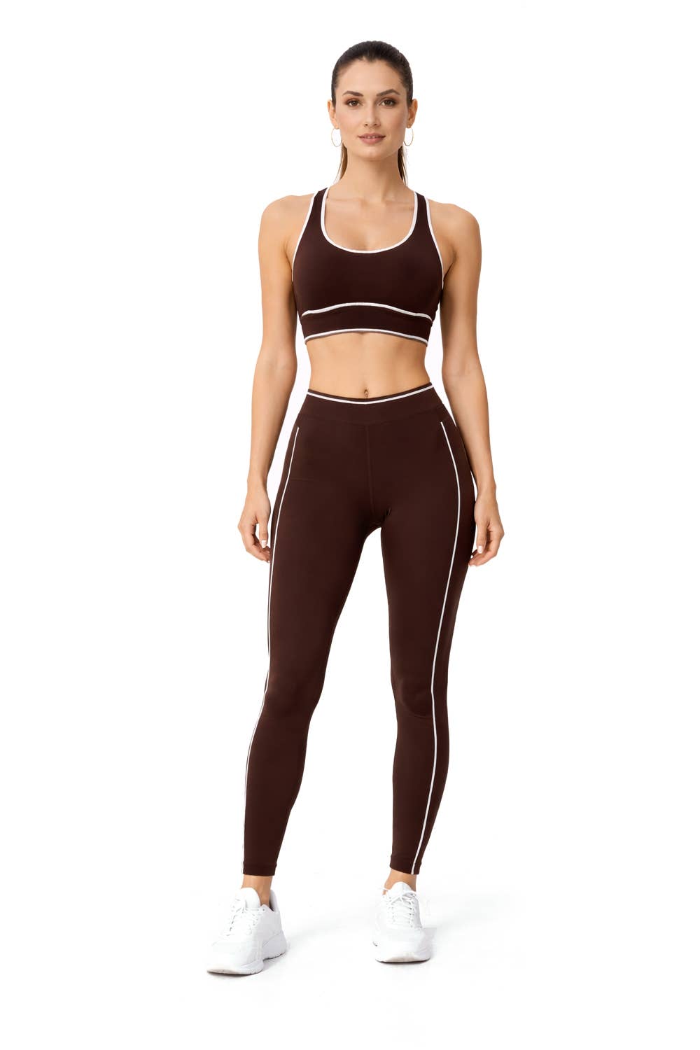Activewear sports bra with matching legging and jacket 3 pcs