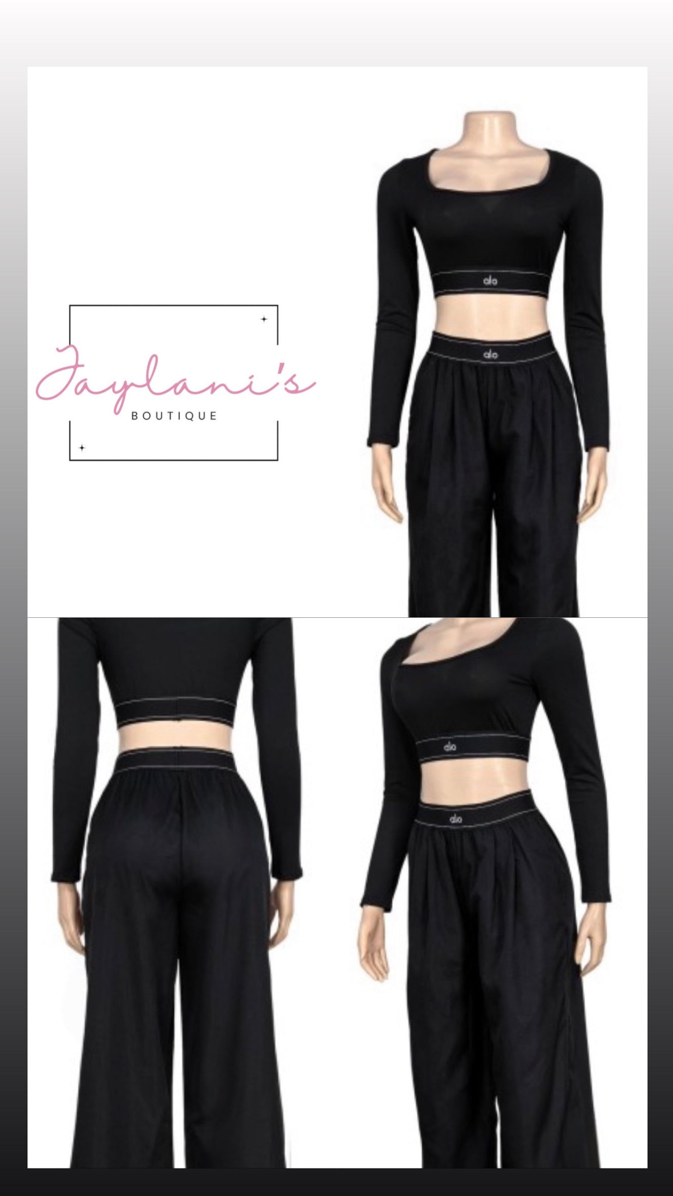 Crop & Pants set