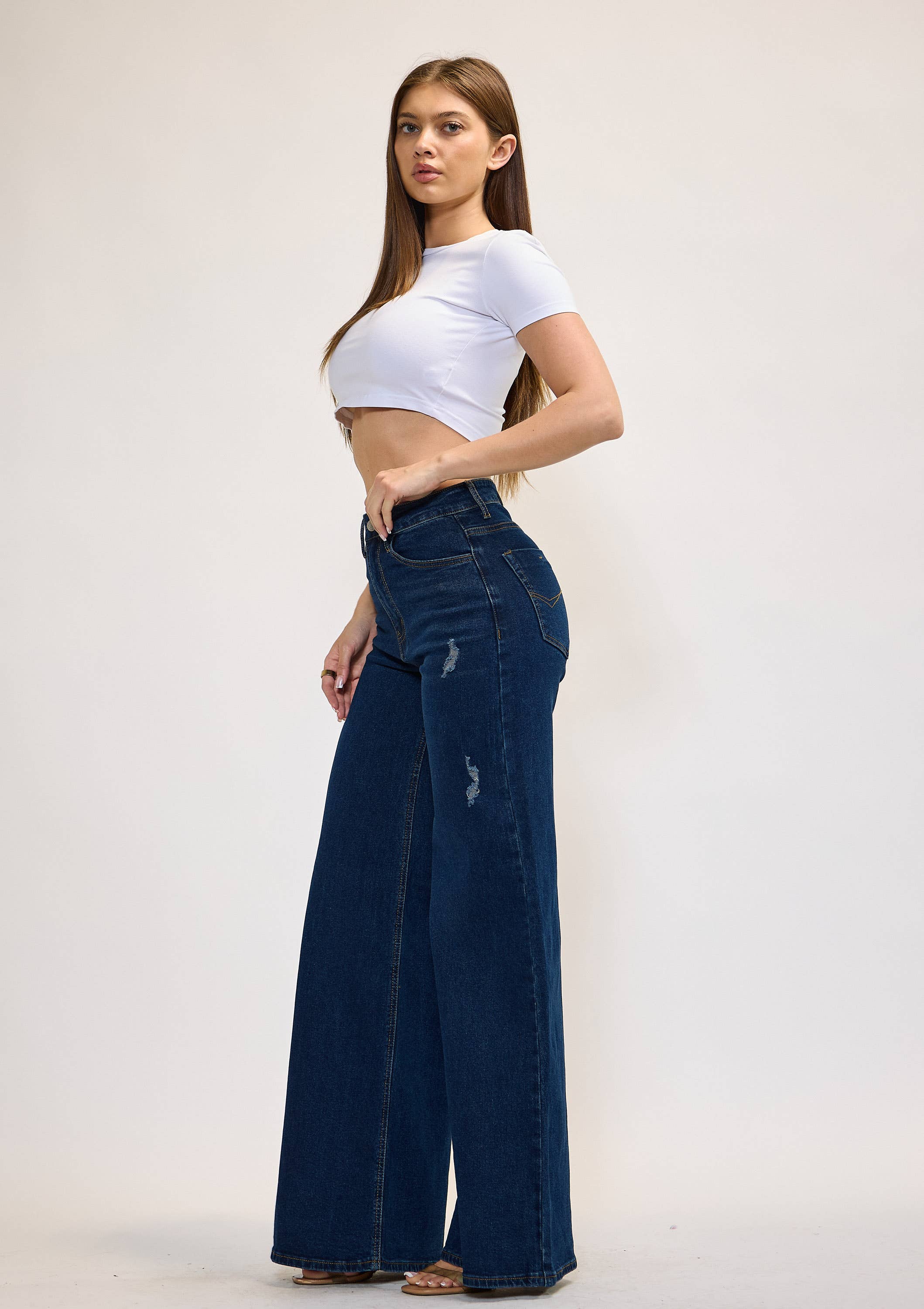 High-Rise Extra Wide Leg Jeans