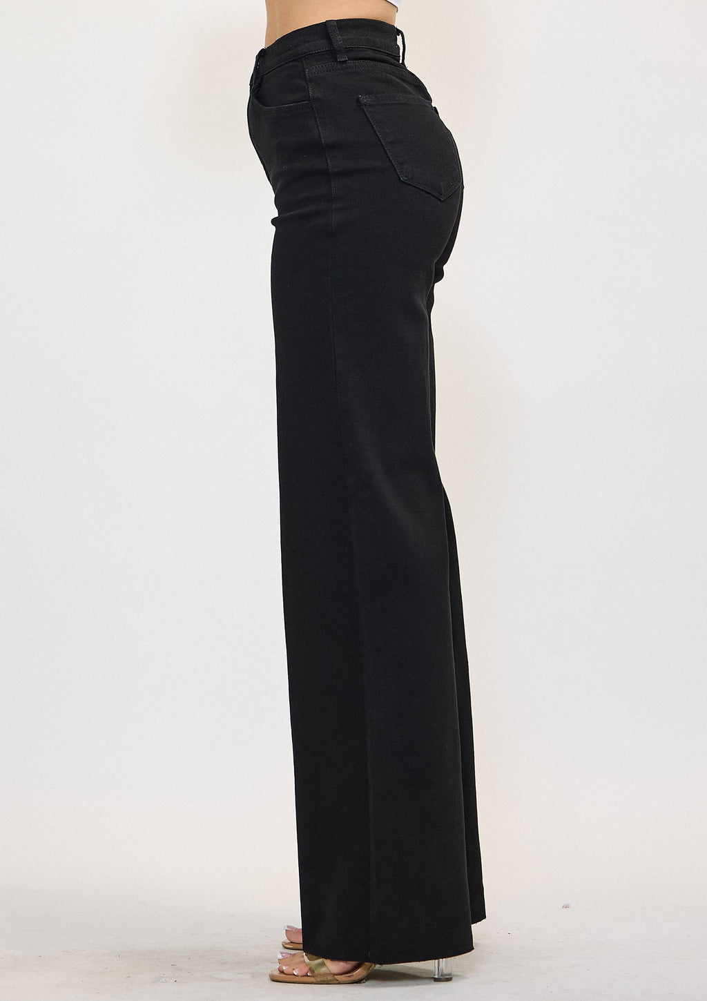 WIDE LEG - Rigid with Comfort Stretch