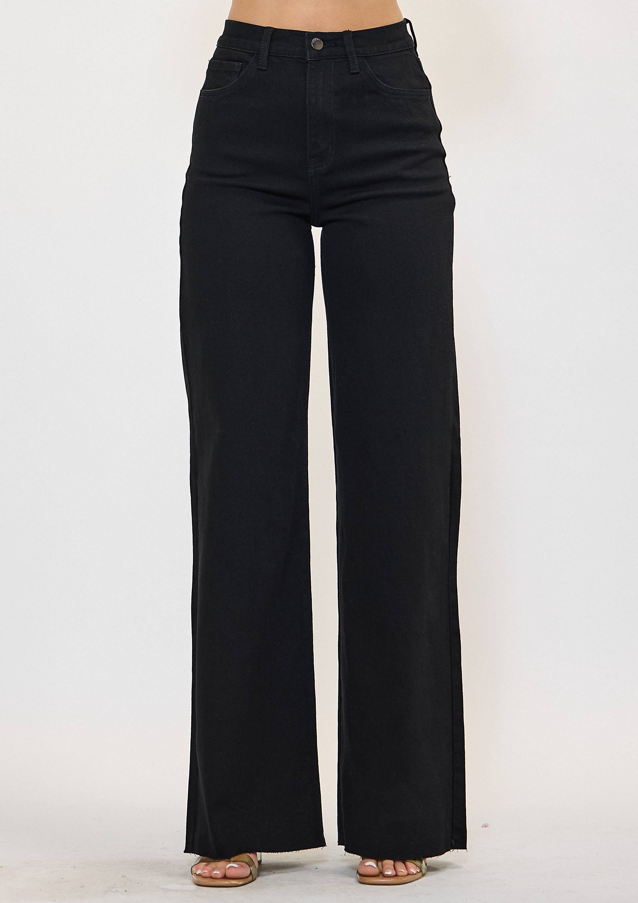 WIDE LEG - Rigid with Comfort Stretch