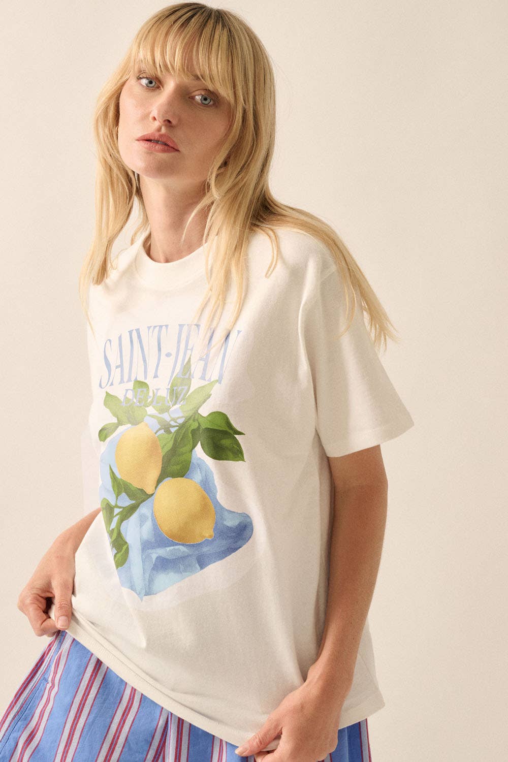 Saint-Jean De-Luz Garment-Wash Graphic Tee