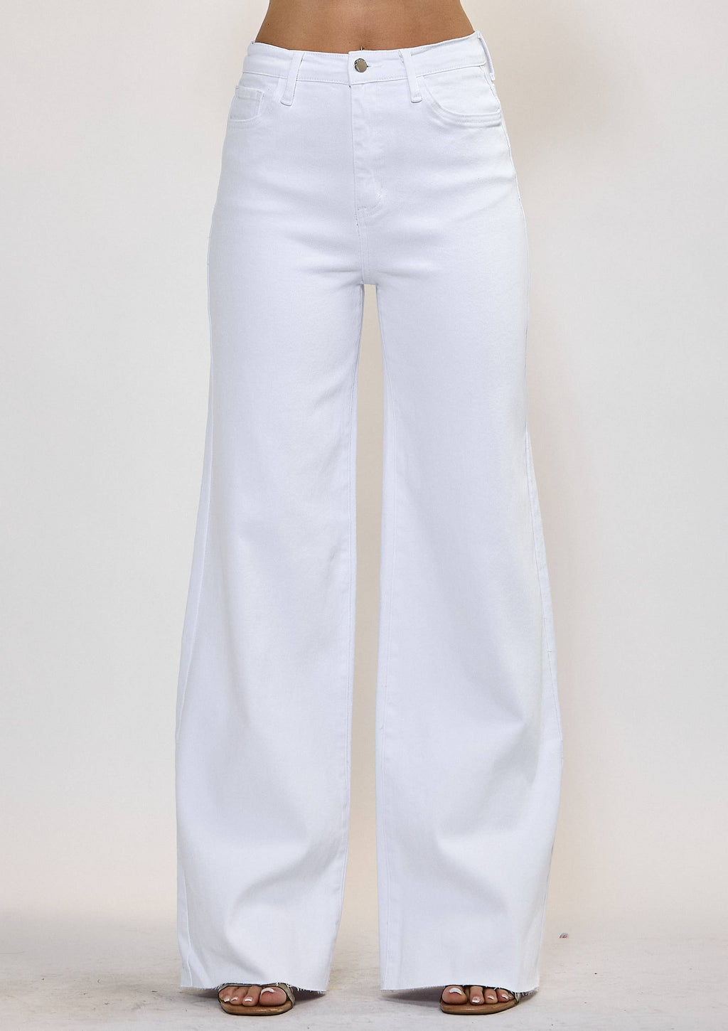 WIDE LEG - Rigid with Comfort Stretch