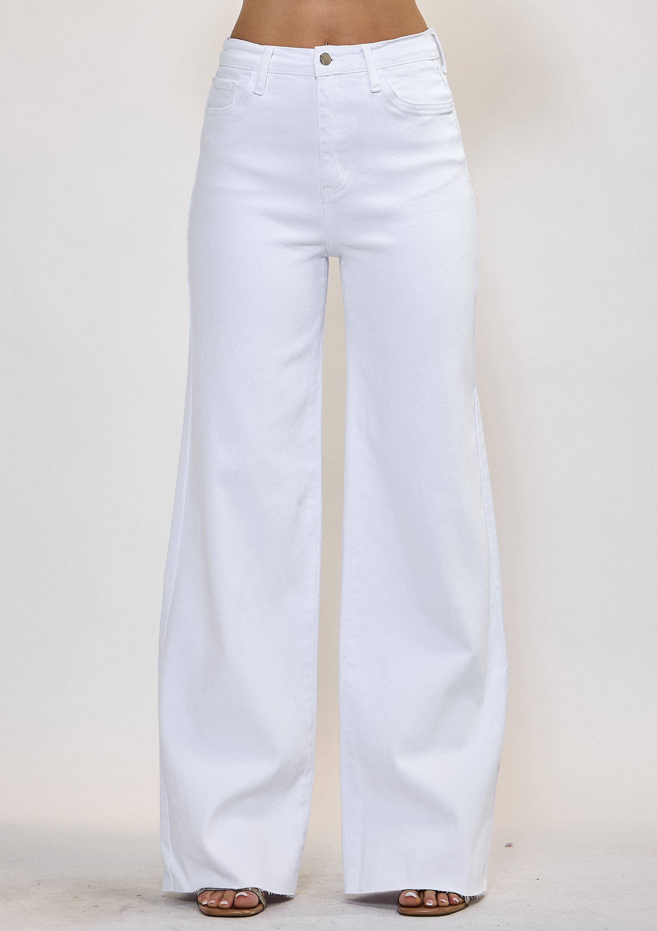 WIDE LEG - Rigid with Comfort Stretch